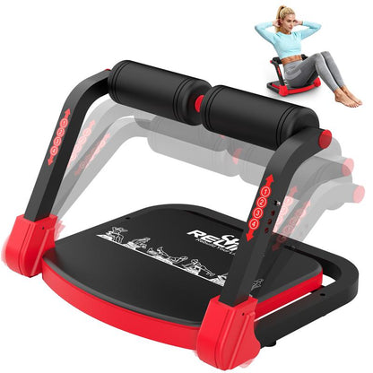 RELIFE Sit-Up Ab Trainer 330LBS Capacity Core Crunch & Roll-Up Machine Home Gym Abdominal Workout Equipment Ideal New Year Gift