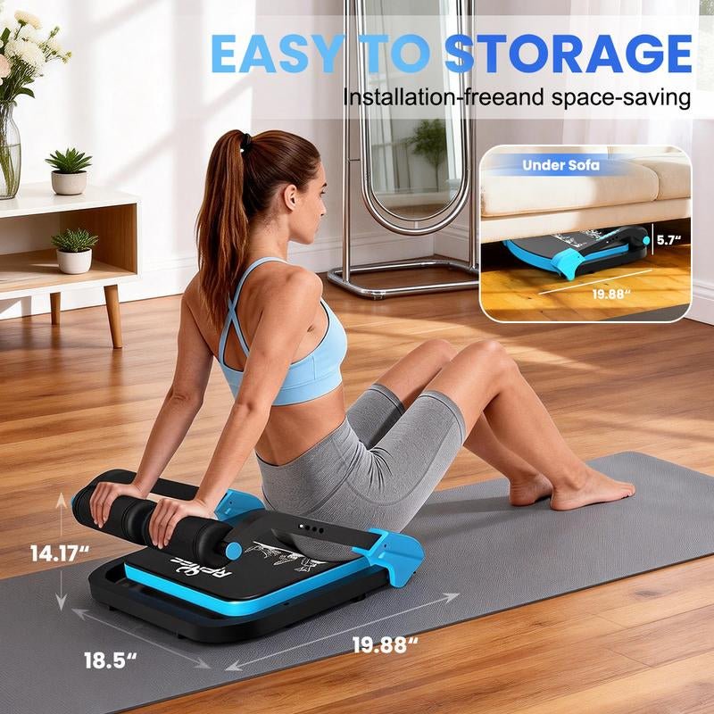 RELIFE Sit-Up Ab Trainer 330LBS Capacity Core Crunch & Roll-Up Machine Home Gym Abdominal Workout Equipment Ideal New Year Gift