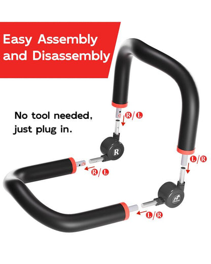 HOPHORSE Ab Machine, Core & Sit up Exercise Equipment for Home Gym, Ab Workout Equipment for Stomach Workout, Resistance Bands, 4 Resistance Levels, Adjustable, Automatic Rebound, Ab Trainer Machine