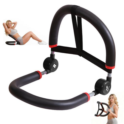 HOPHORSE Ab Machine, Core & Sit up Exercise Equipment for Home Gym, Ab Workout Equipment for Stomach Workout, Resistance Bands, 4 Resistance Levels, Adjustable, Automatic Rebound, Ab Trainer Machine