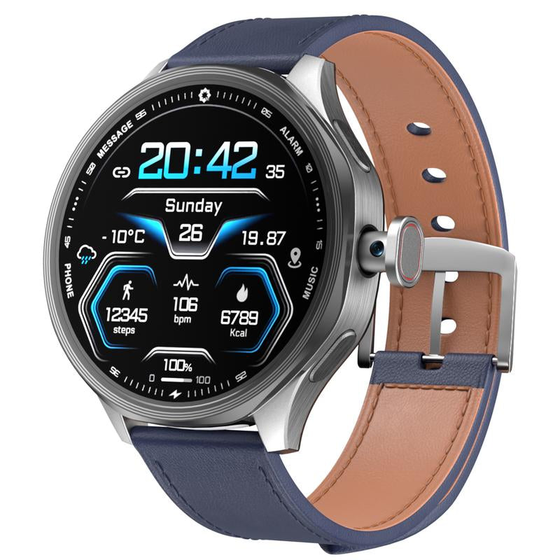 W&O 4G SIM Card Android Smart Watch, 1.73'' AMOLED Large Screen 3GB+32GB Smartwatch for Men Women with Rotating Camera Wifi GPS, 800Mah Fitness Activity Tracker Watch